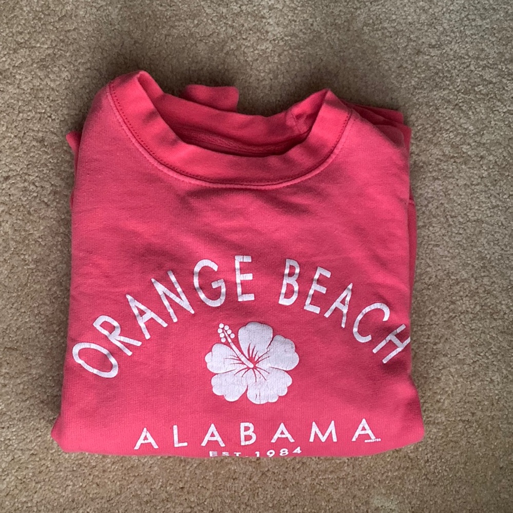 Pink Orange Beach Crewneck